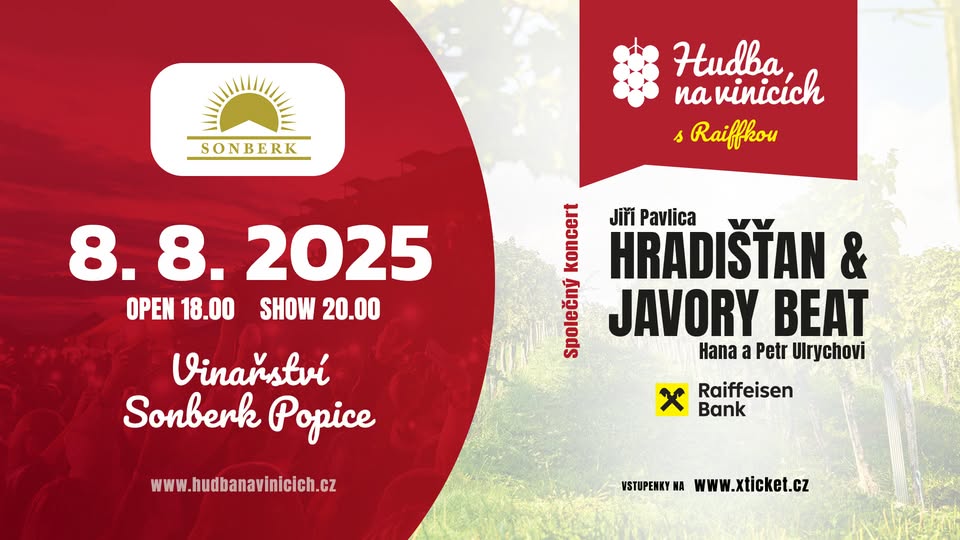 Hradišťan a Javory Beat - Vinařství Sonberk - 8. srpna