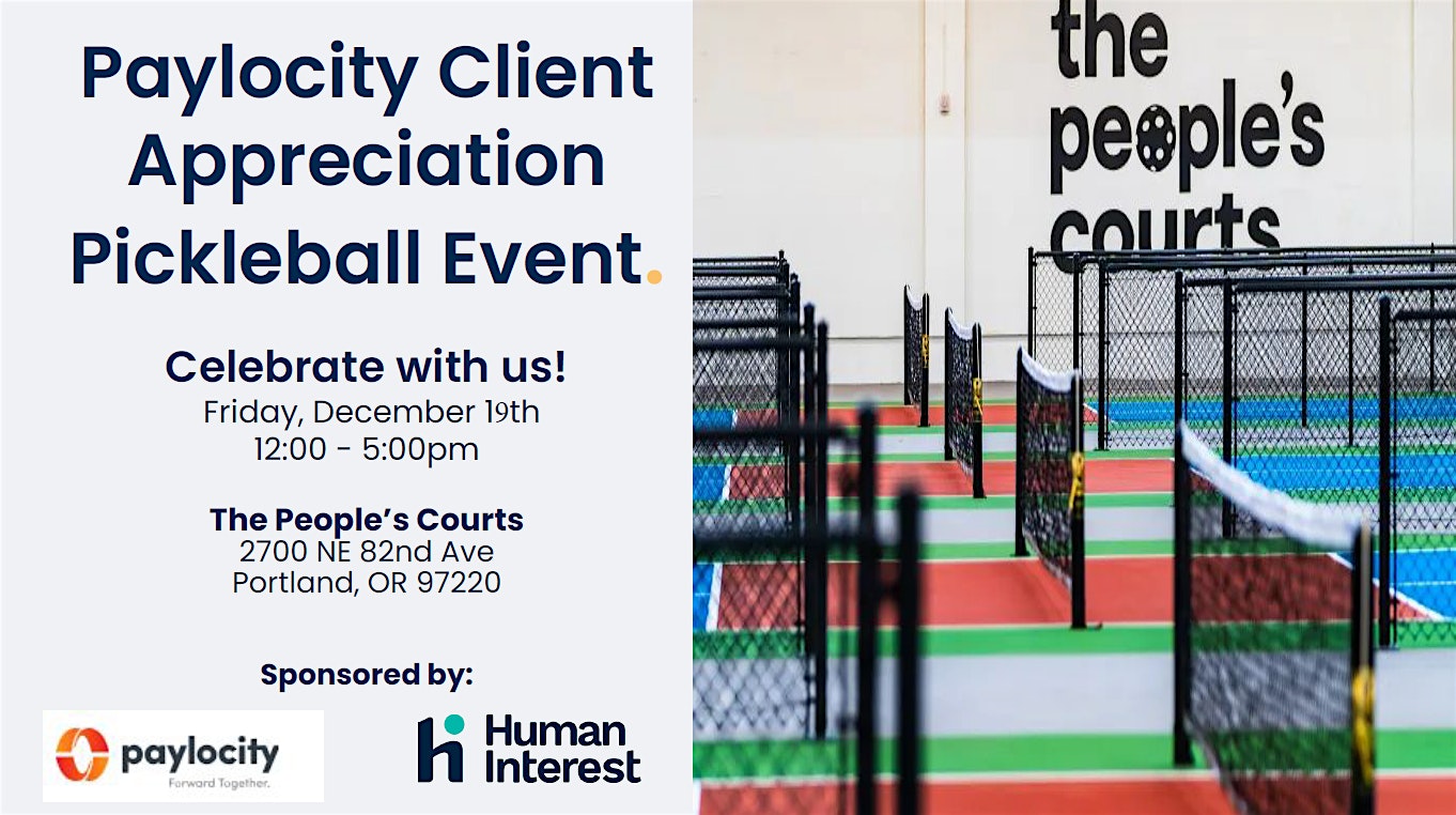Paylocity Pickleball Client Appreciation