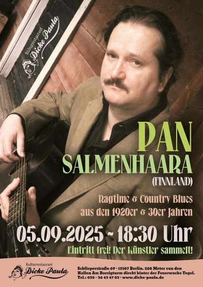 Pan Salmenhaara (Finnland) - Ragtime & Country Blues aus den 1920er & 30er Jahren