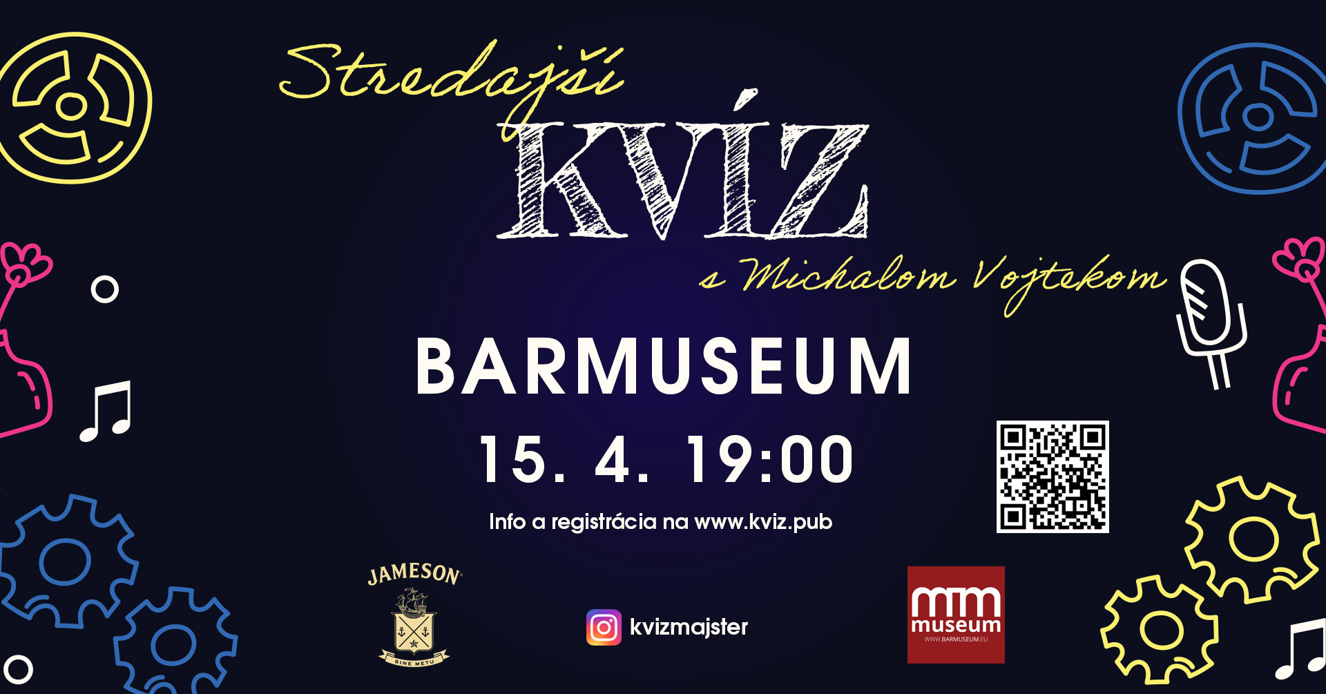 Kvízová STREDA v BARMUSEUM - 15. 4. 19:00