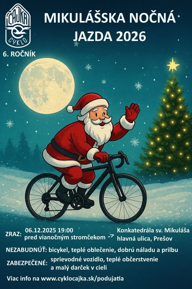 Mikulášska nočná cyklo jazda