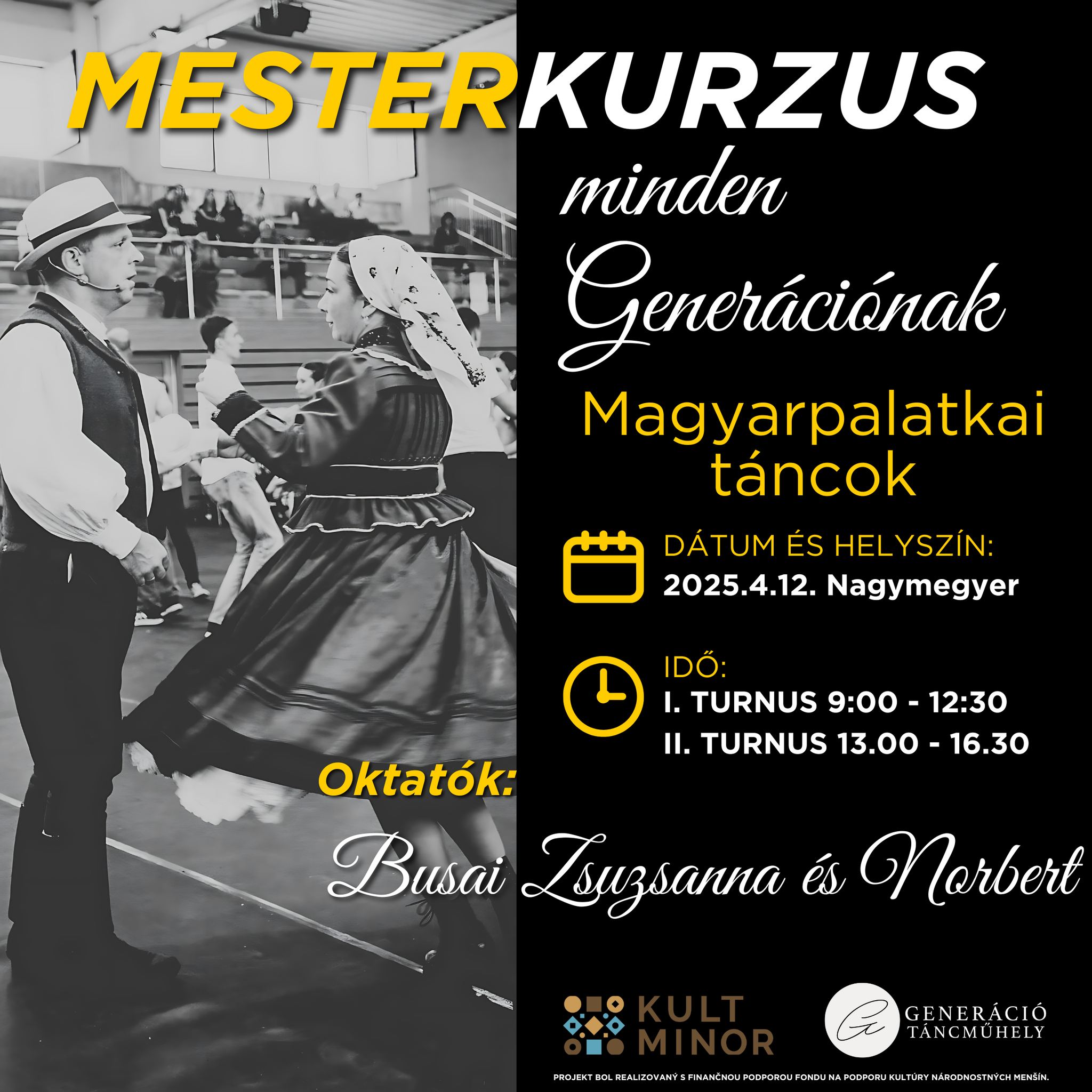 Mesterkurzus minden Generációnak - Magyarpalatkai táncok a Busai házaspárral