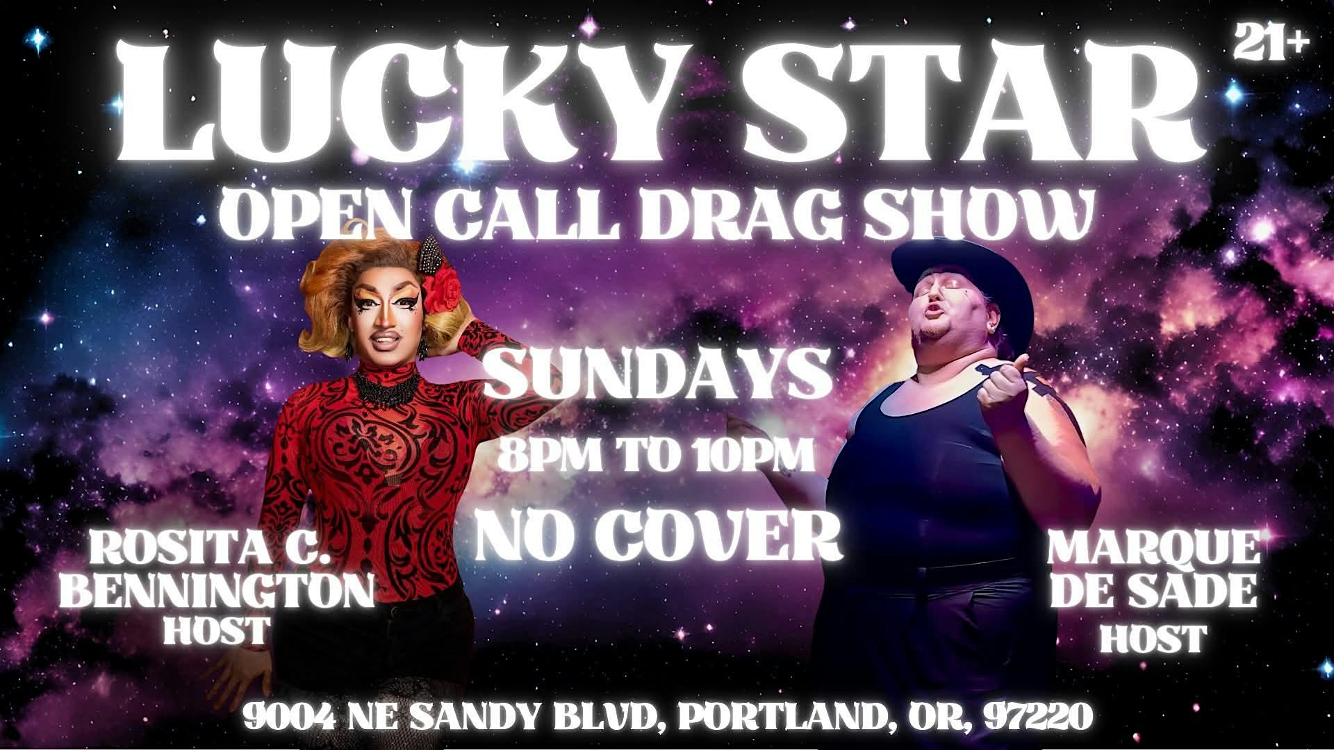Lucky Star Open Call Drag Show At Escape Bar and Grill