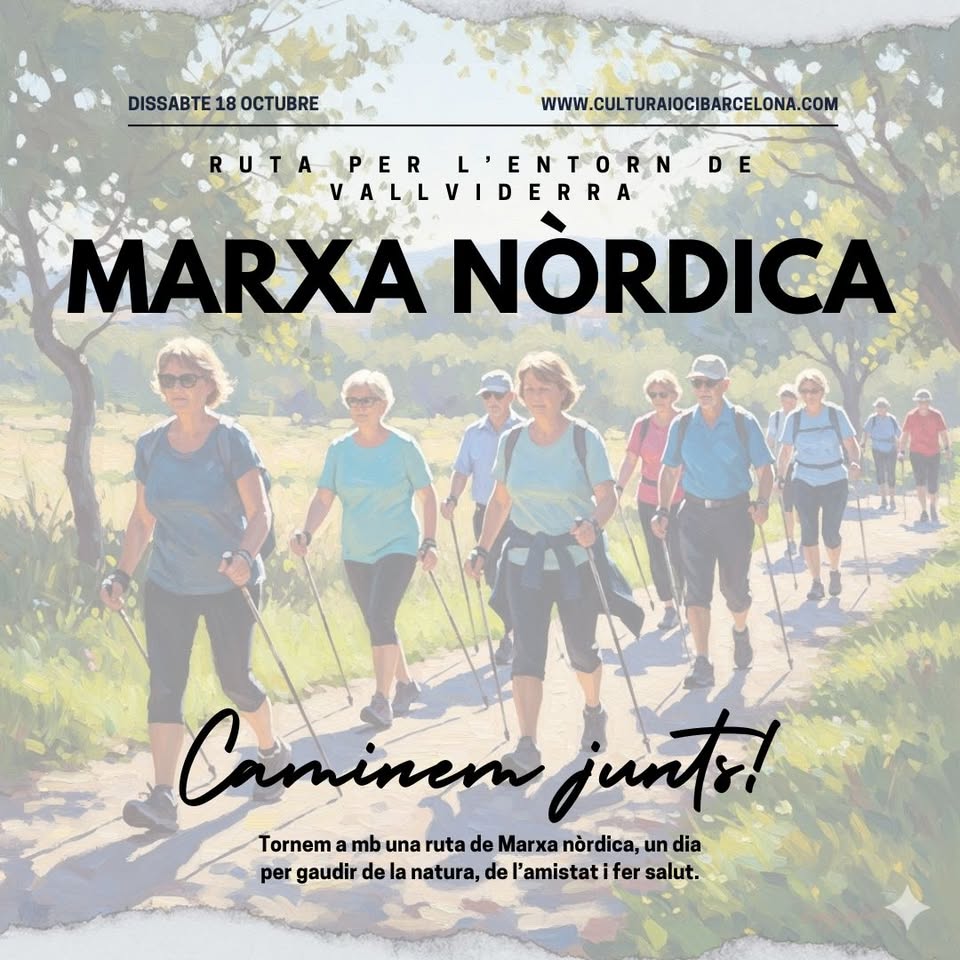 Nordic walking tasting around Vallvidrera