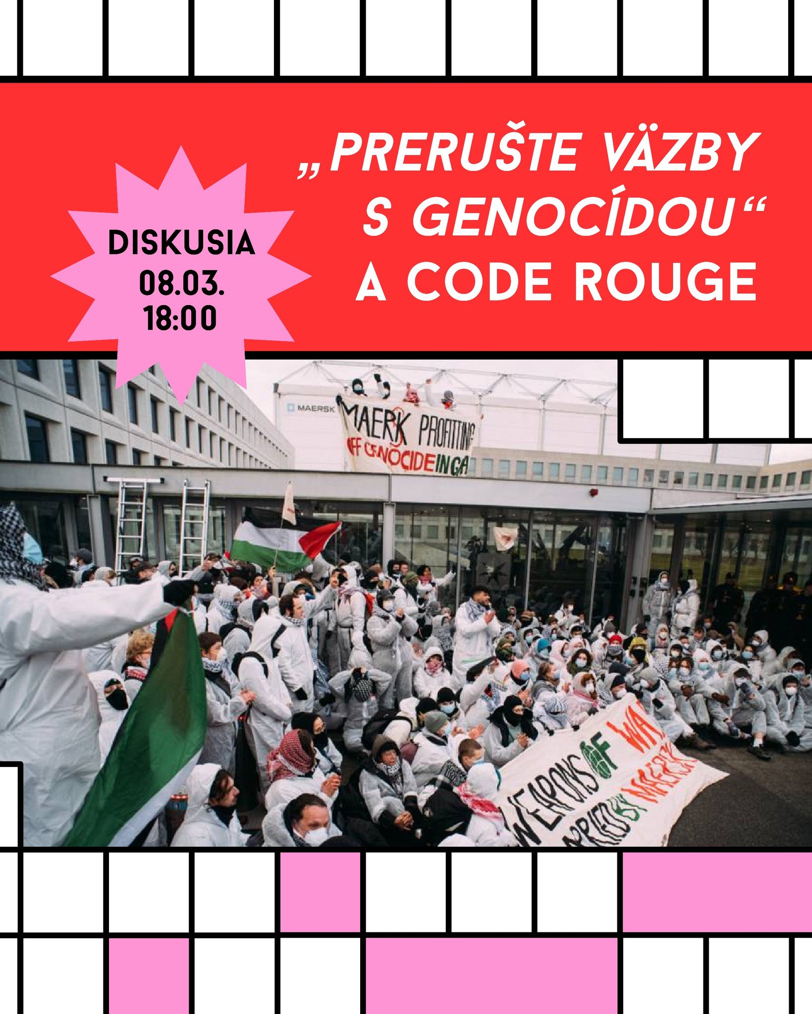 "Prerušte väzby s genocídou" a Code Rouge