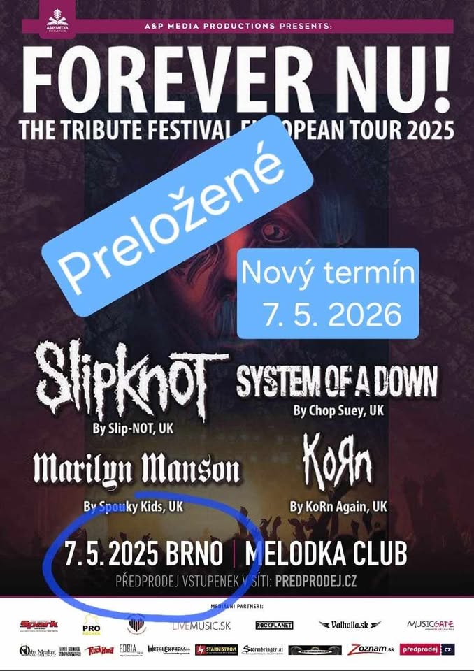 FOREVER NU!  THE TRIBUTE FESTIVAL v Brne