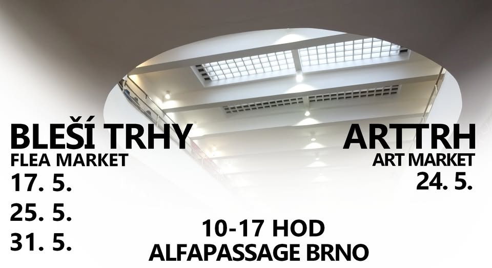 Bleší trh - flea market  ALFAPASSAGE Brno