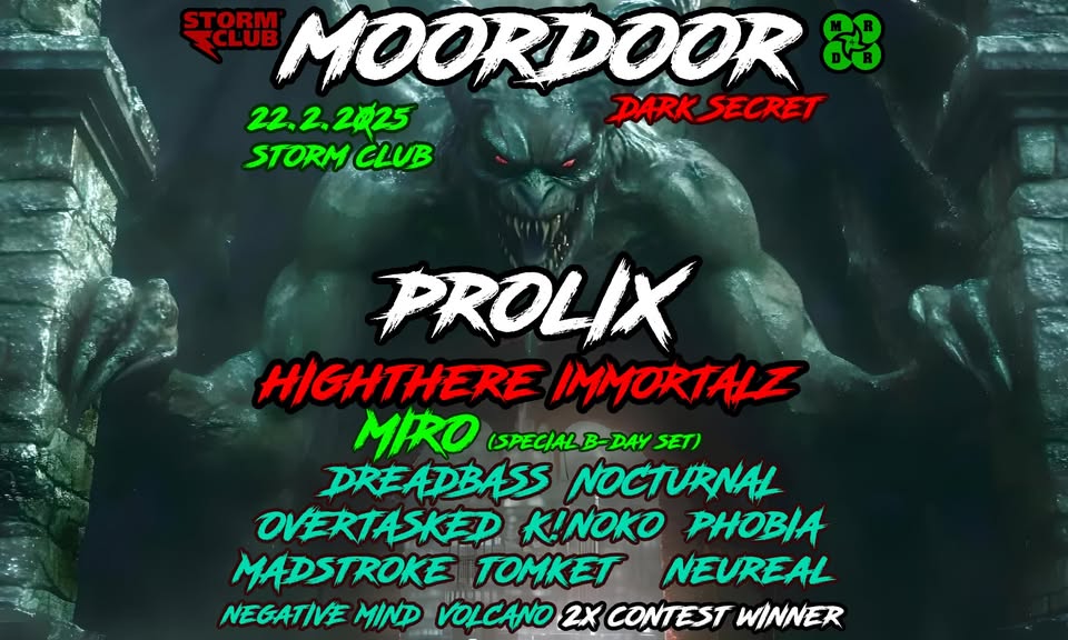 Moordoor: Dark Secret | 22.2.2025 | Storm Club Prague