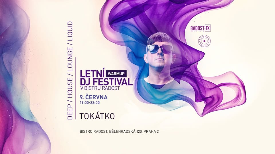 Warmup: DJ Tokátko startuje letní DJ festival - skvělá hudba, burgery a drinky