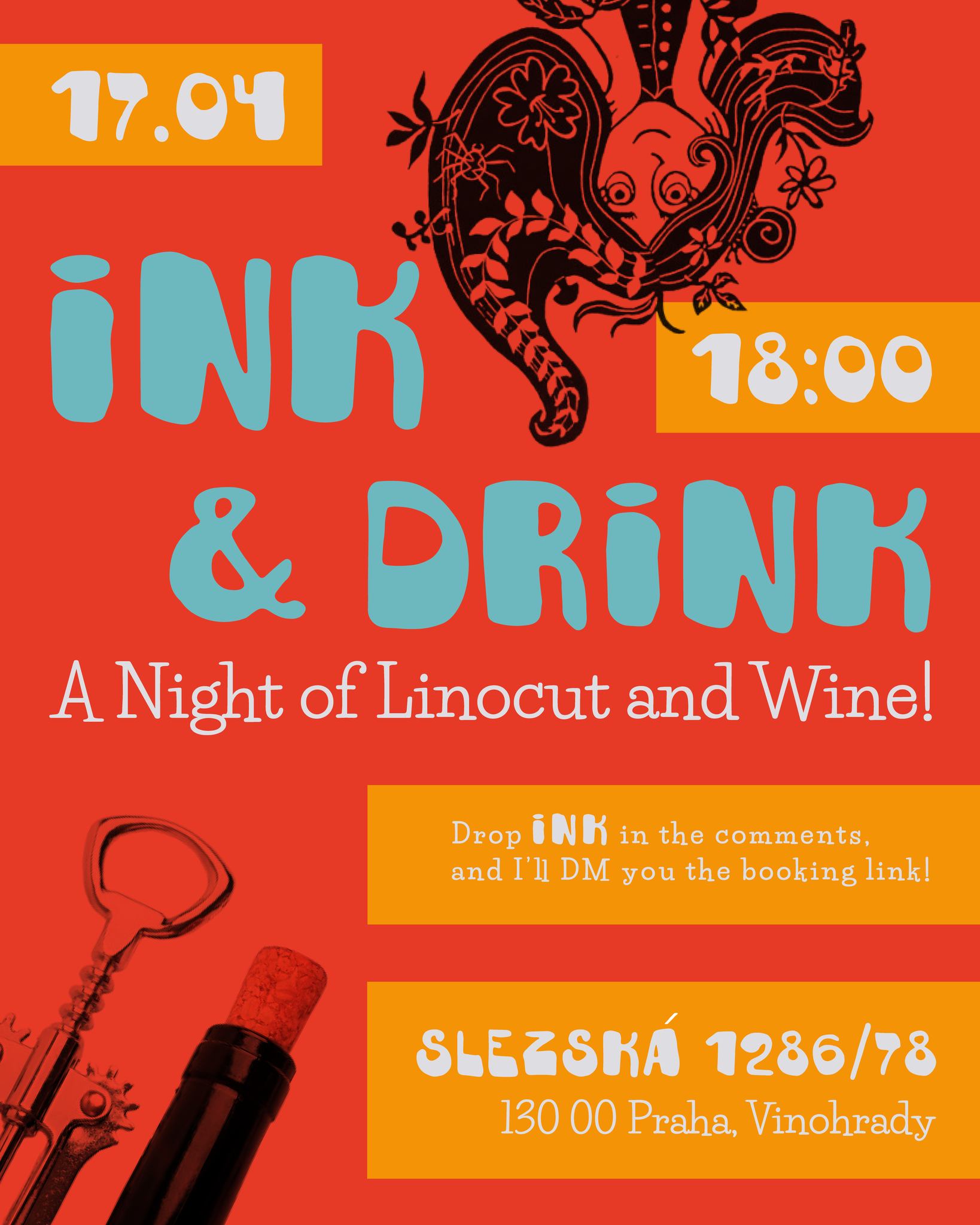 INK & DRINK, A Night of Linocut and Wine! VOLUME 2
