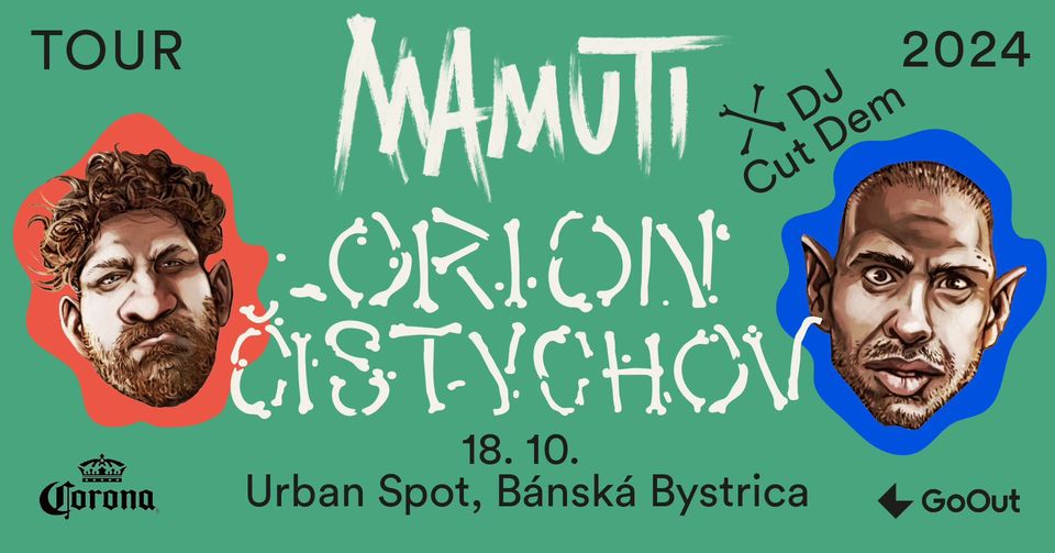 ORION & ČISTYCHOV - URBAN SPOT - BÁNSKÁ BYSTRICA- ZRUŠENO!!!!