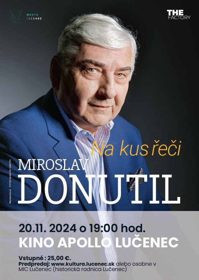 Miroslav Donutil v Lučenci