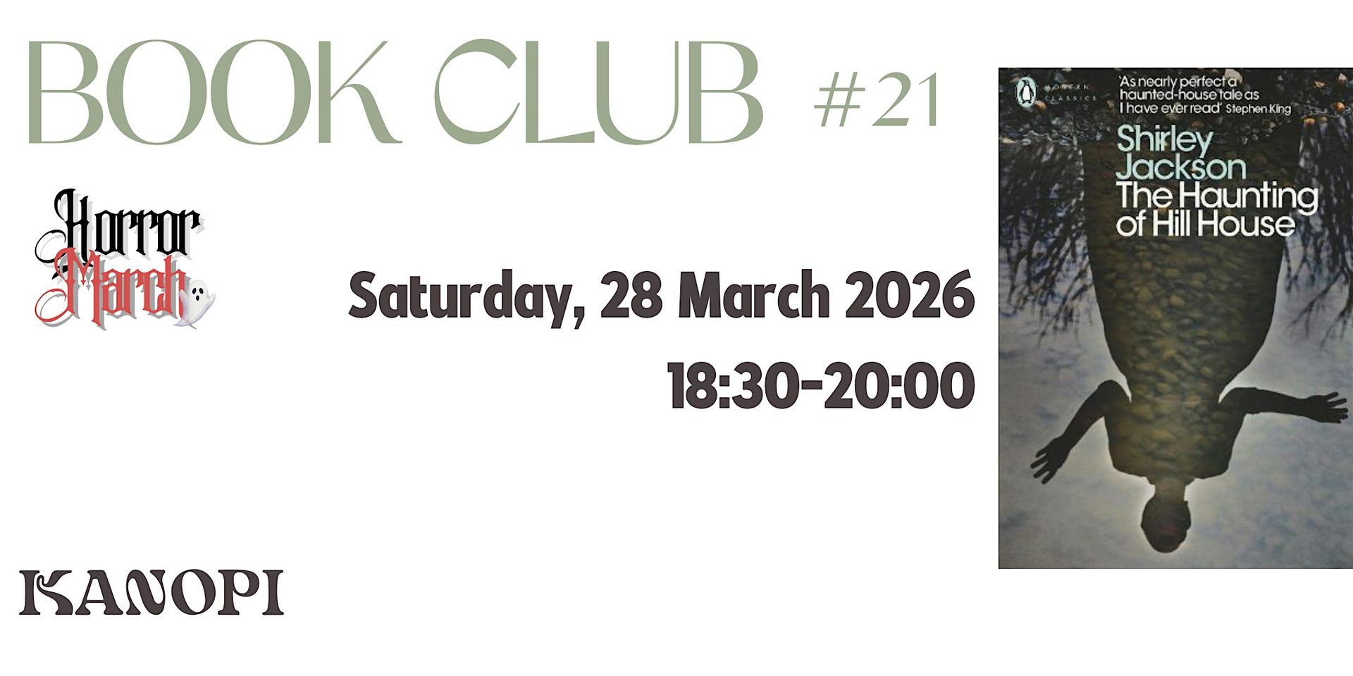 Book Club 21: The Haunting of Hill House by Shirley Jackson