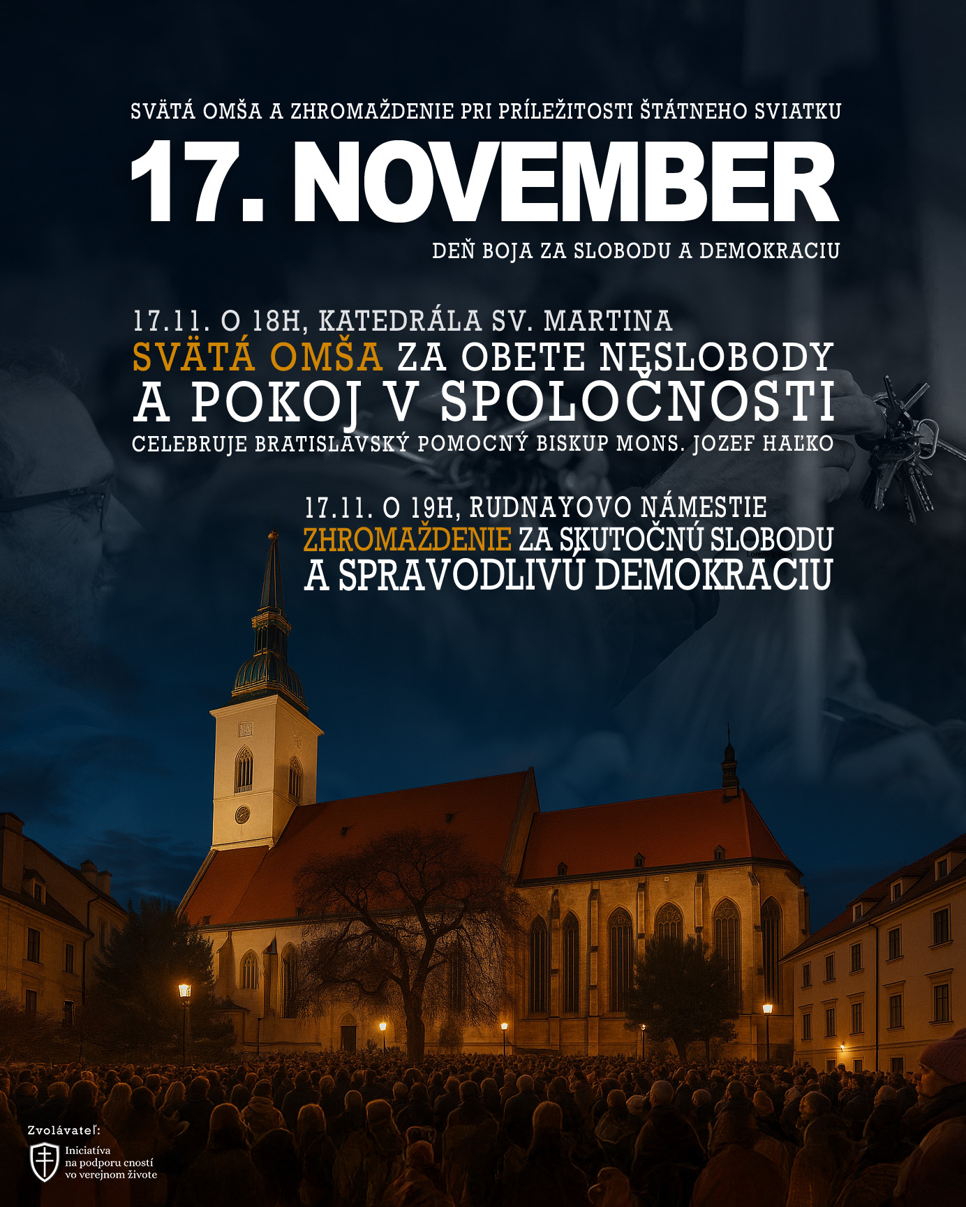 Sv. omša za obete neslobody a zhromaždenie k 17. novembru