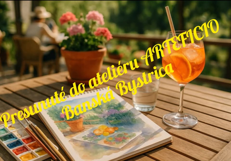 Akvarel s drinkom, POZOR presunuté do ateliéru ARTEFICIO