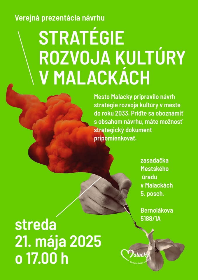 Prezentácia návrhu stratégie rozvoja kultúry v Malackách