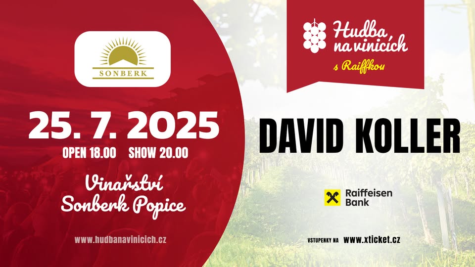 David Koller - Vinařství Sonberk - 25. července