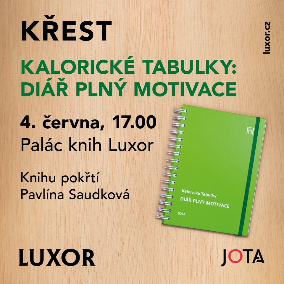 KŘEST KALORICKÉ TABULKY: DIÁŘ PLNÝ MOTIVACE