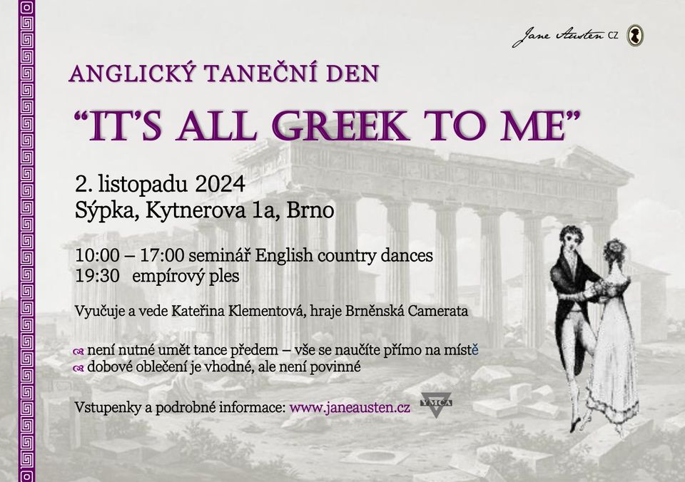 Anglický taneční den "It's All Greek to Me"