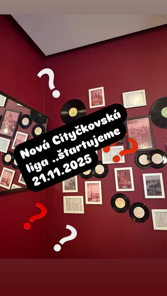 Kviz v Cityčku..Prvé ligové kolo🙂