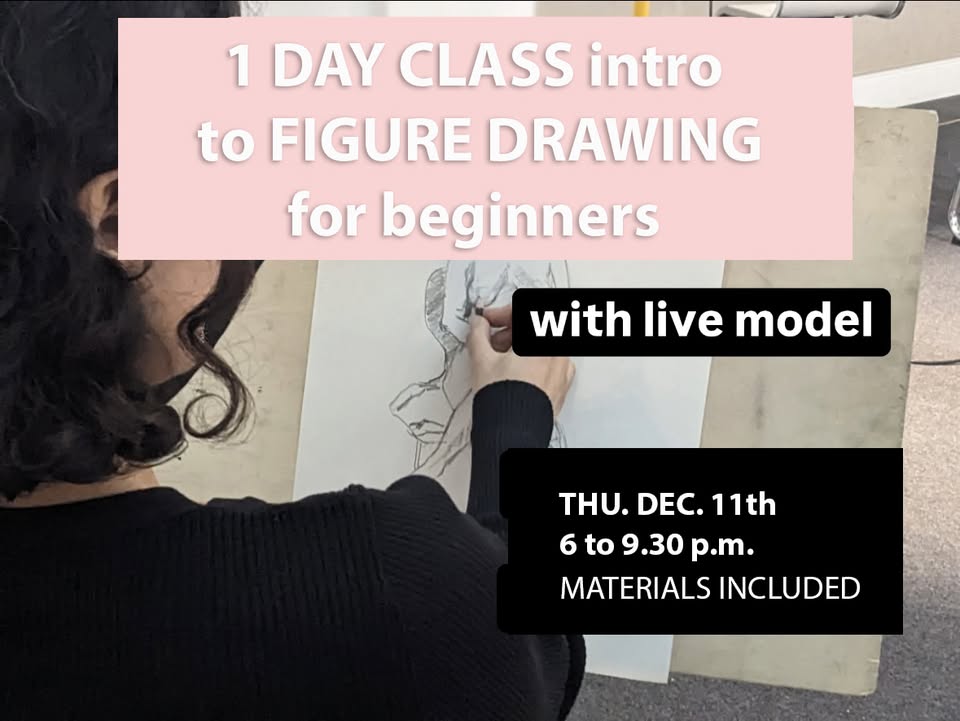 1 DAY CRASH CLASS INTRO TO FIGURE DRAWING for beginners - with live model