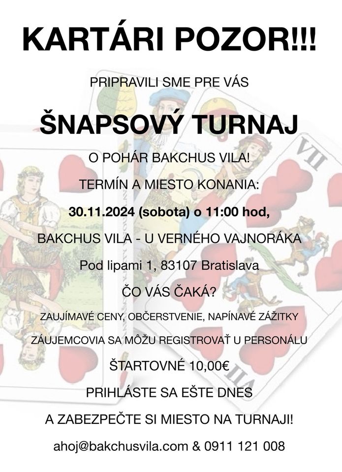 ŠNAPSOVÝ TURNAJ