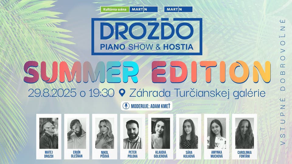 Drozďo Piano Show & hostia / 29.8.2025 / 19:30