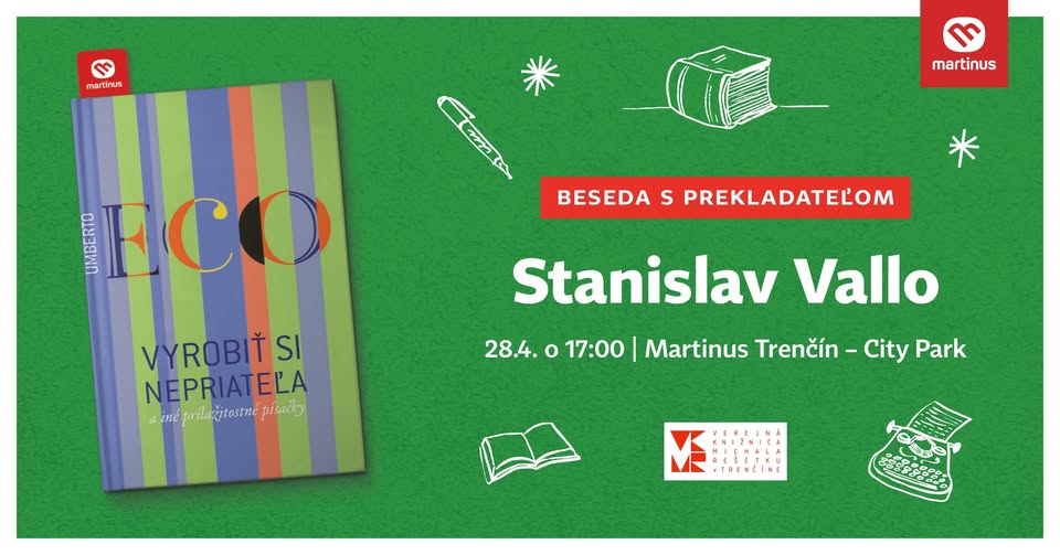 Beseda s prekladateľom Stanislavom Vallom