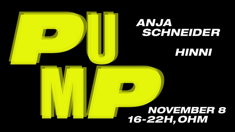 PuMp Hosted by Anja Schneider with HINNI
