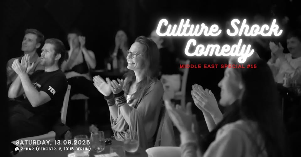 English Stand Up Comedy - Middle East Special #15 - Culture Shock Comedy in Berlin Mitte +FREE Shot