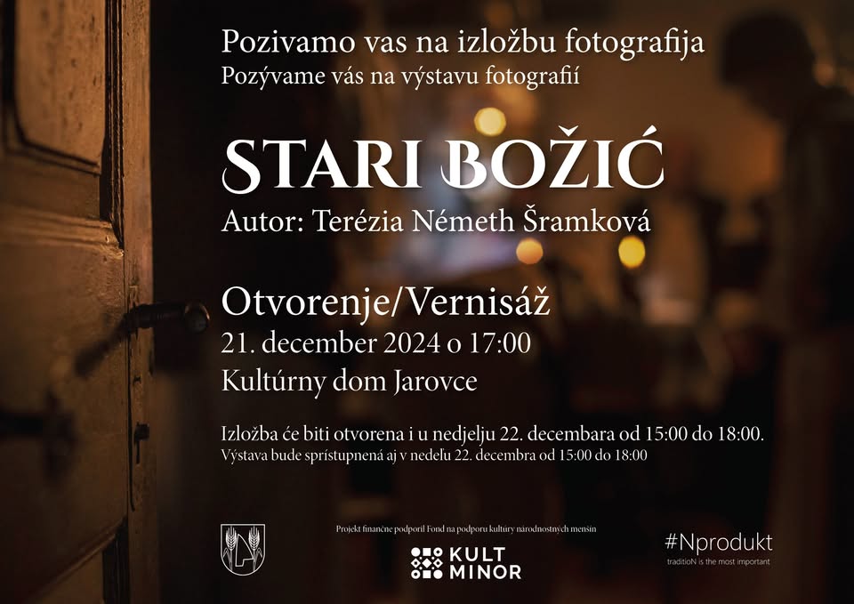 Slávnostná Vernisáž: Vianoce našich predkov objektívom Terézie Németh Šramkovej