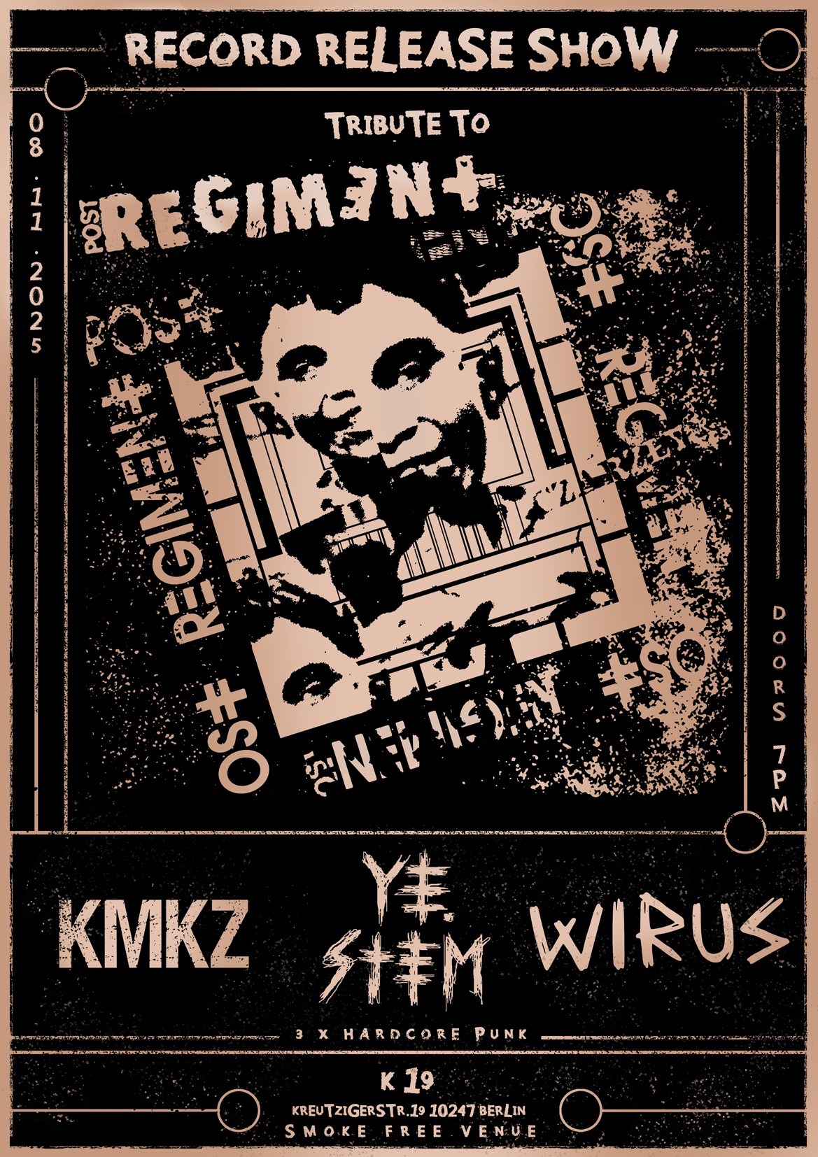 "Tribute to Post Regimnet" - record release show!
