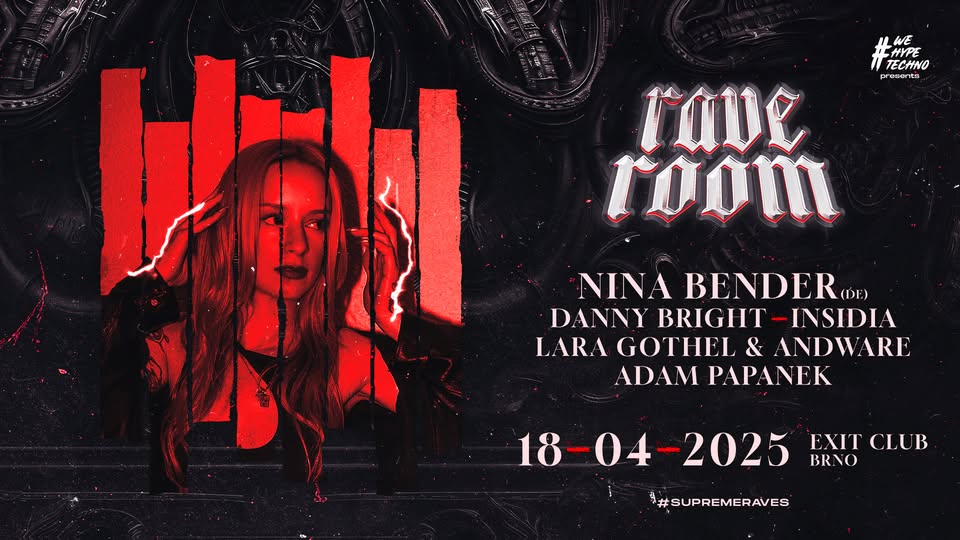 NINA BENDER ❌ RAVE ROOM ❌ BRNO ❌ Exit club | #wehypetechno #supremeraves