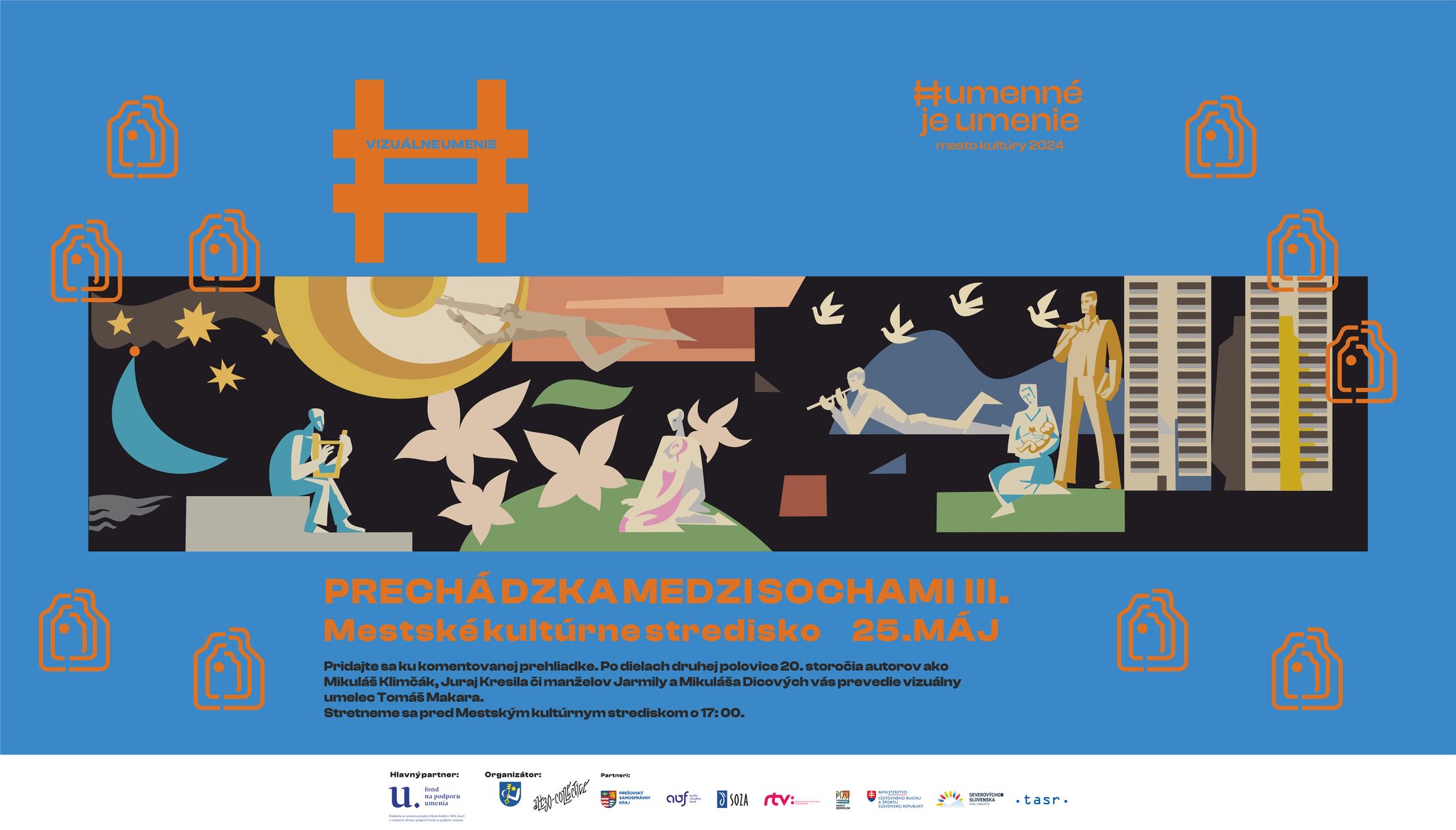 Trail moderny - Prechádzka medzi sochami III. - Centrum | komentovaná prehliadka