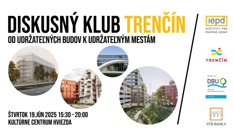 Diskusný klub: Od udržateľných budov k udržateľným mestám / Trenčín