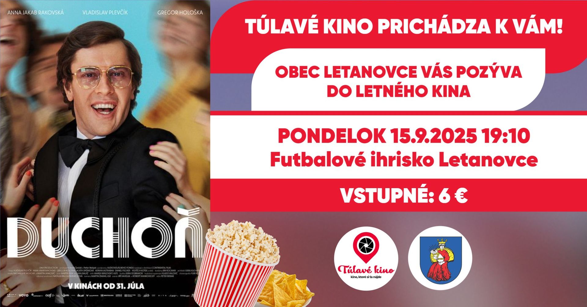 Túlavé kino prichádza do obce Letanovce! Premietame film Duchoň!
