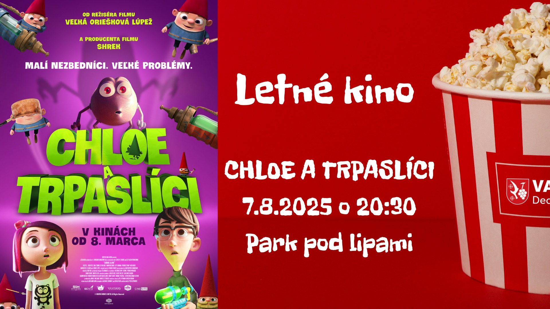 Letné kino - Chloe a trpaslíci (náhradné premietanie)