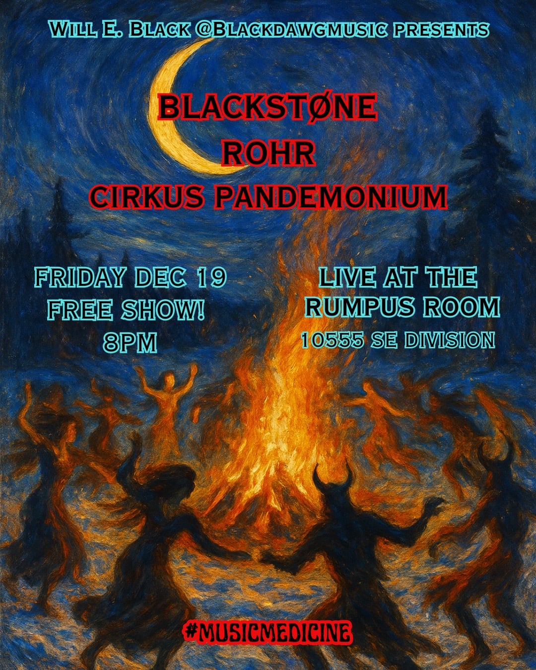 Yule with Cirkus Pandemonium, BlackStone and ROHR!