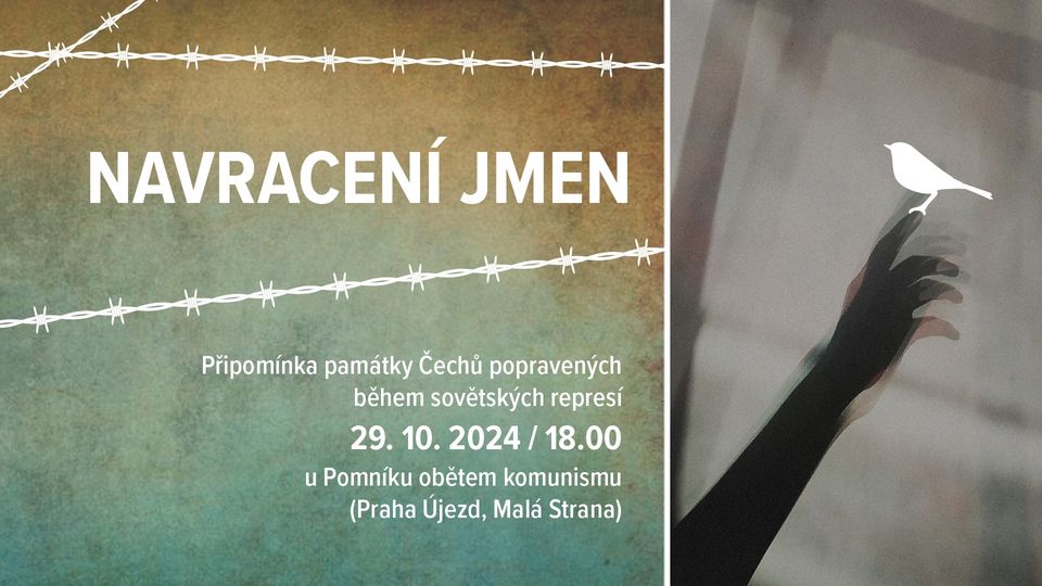 Navracení jmen 2024 | Připomínka památky obětí sovětských represí