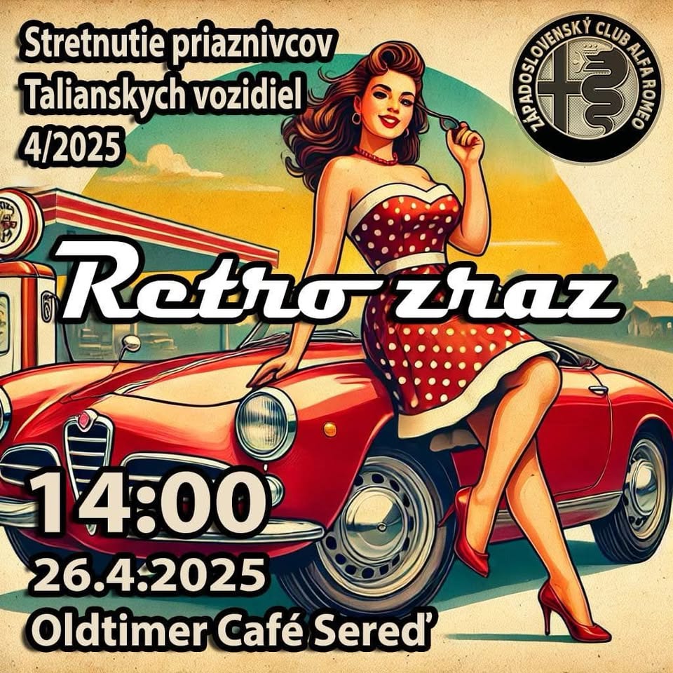 Stretnutie priaznivcov Talianskych vozidiel 04/2025