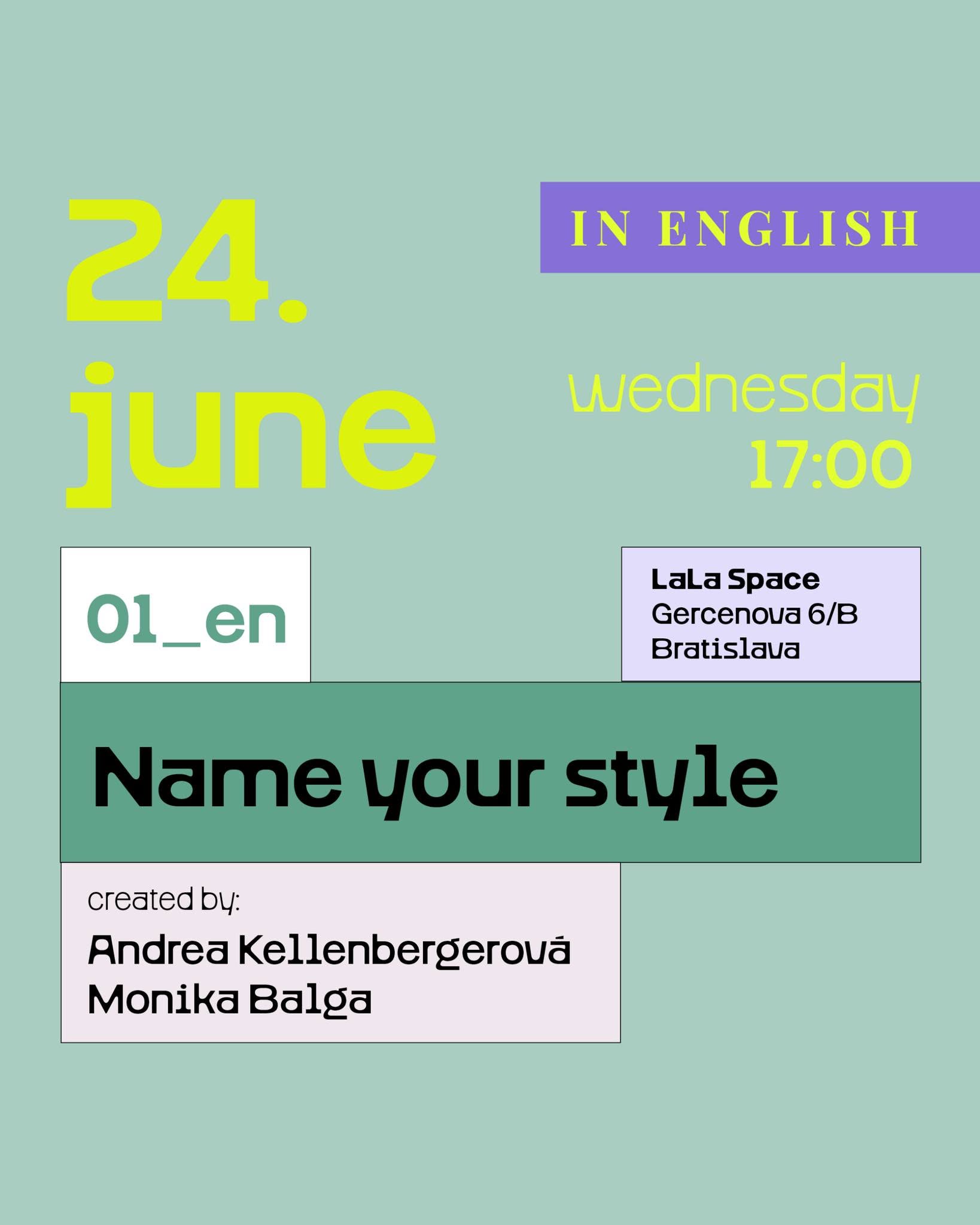 CREATIVE INTERIOR DESIGN WORKSHOP: NAME YOUR STYLE