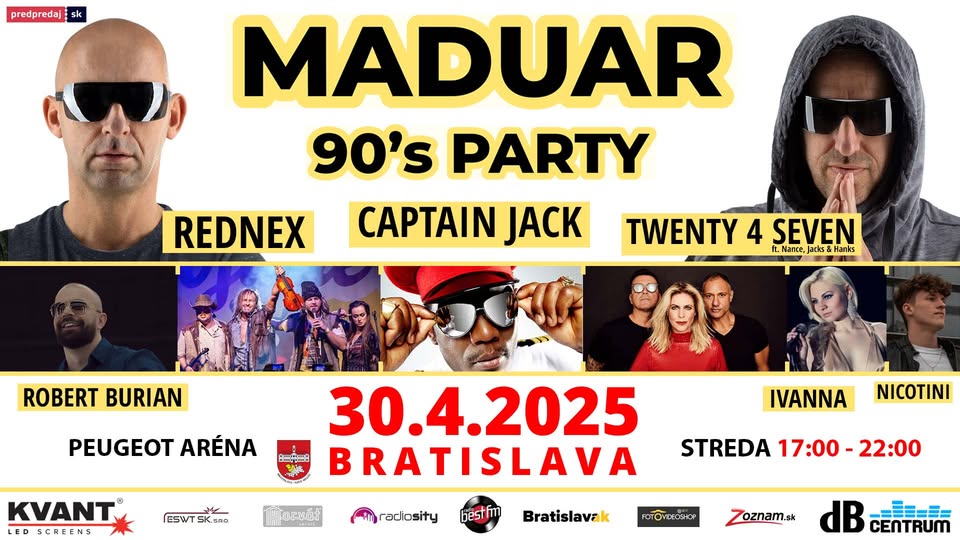 MADUAR 90’s PARTY (special) - Bratislava