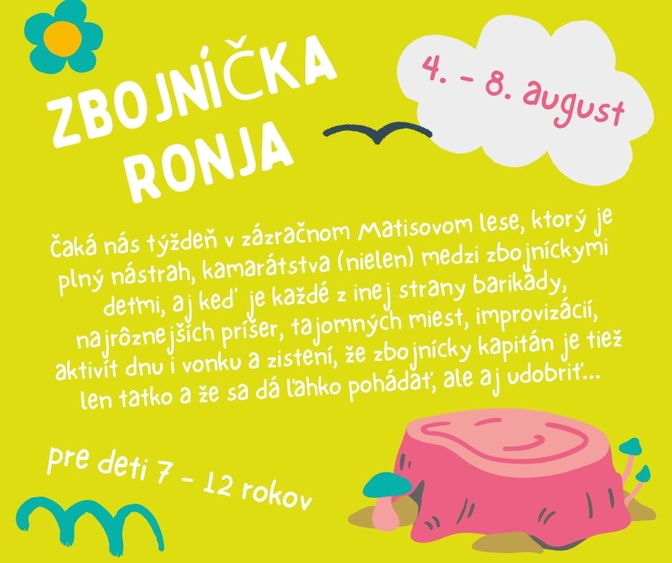 ZBOJNÍČKA RONJA / letný tábor EDUdrama