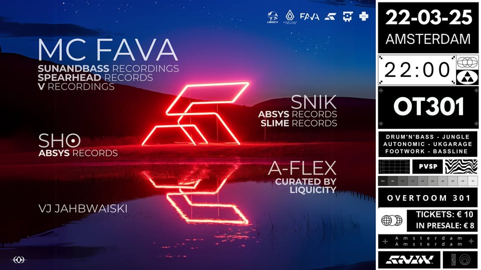 SNIK SOUND Pres: MC FAVA, SHO, A-FLEX at OT301