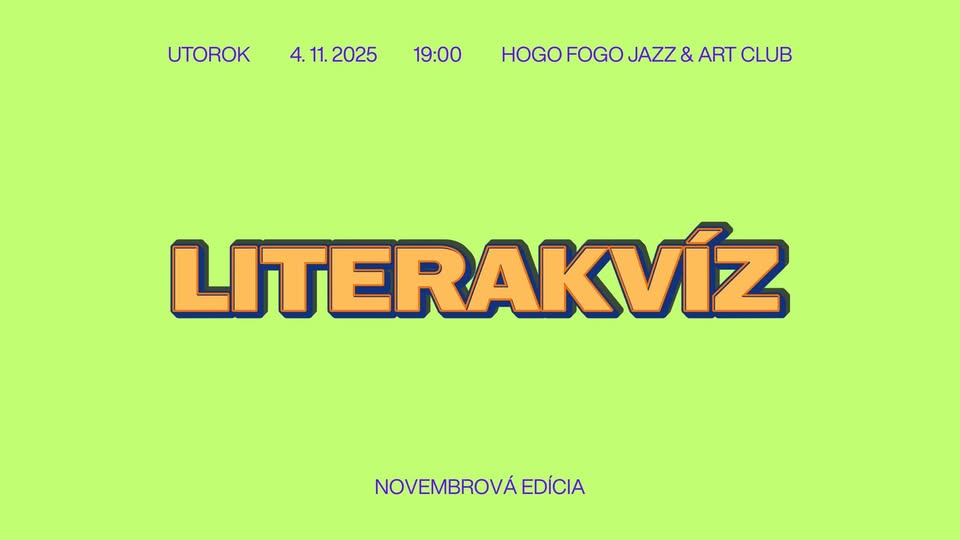 Literakvíz 11/2025 @ Hogo Fogo Jazz & Art Club