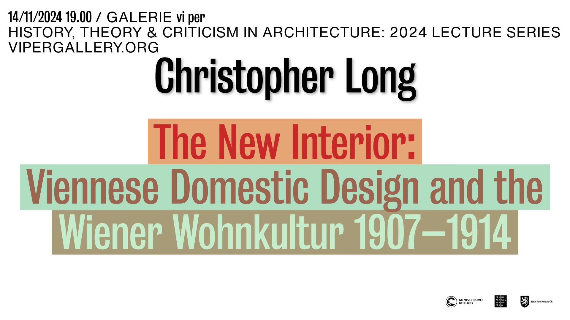 Christopher Long: The New Interior: Viennese Domestic Design and the Wiener Wohnkultur 1907–1914