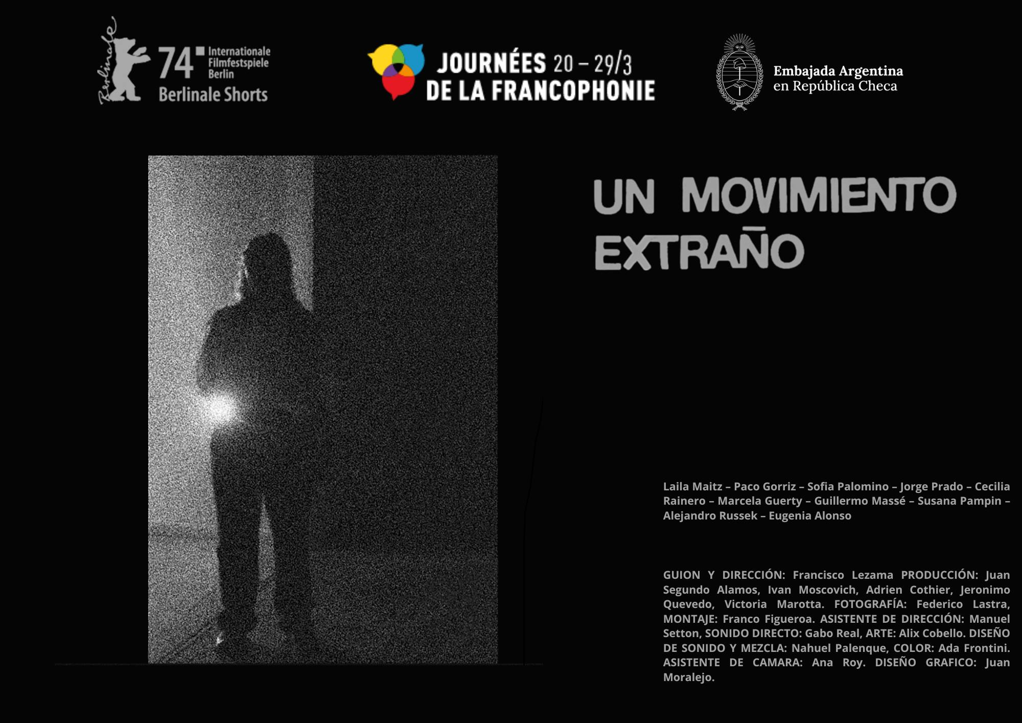 Proyección del cortometraje "Un movimiento extraño"