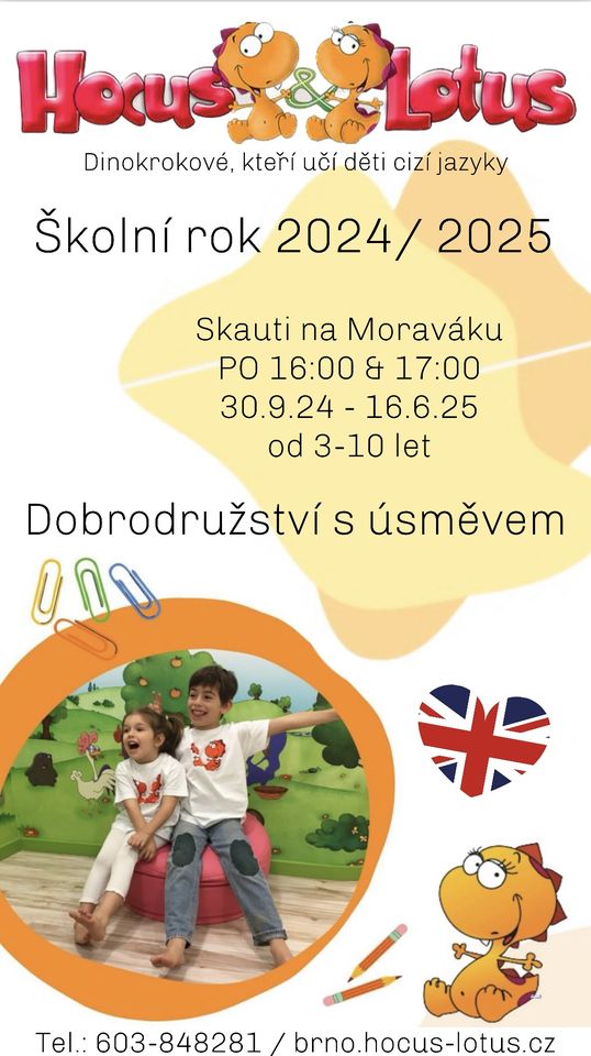 Angličtina pro nejmenší - Moravské nám, Brno