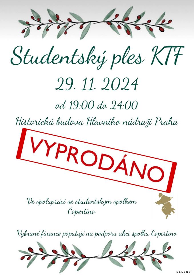 Studentský ples KTF