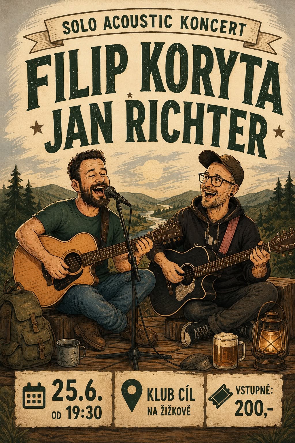 KONCERT: Filip Koryta a Jan Richter V CÍLI / Praha Žižkov